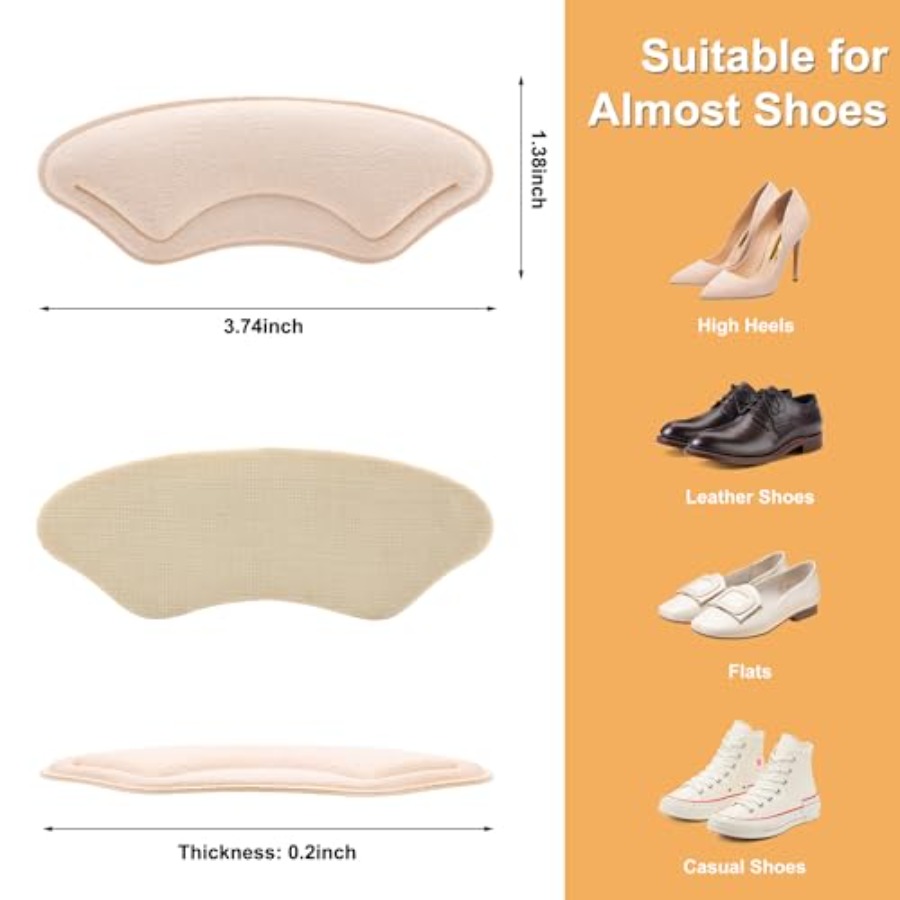 6 Pairs Heel Cushion Liners fo - Heel Liner Grip recension och pris