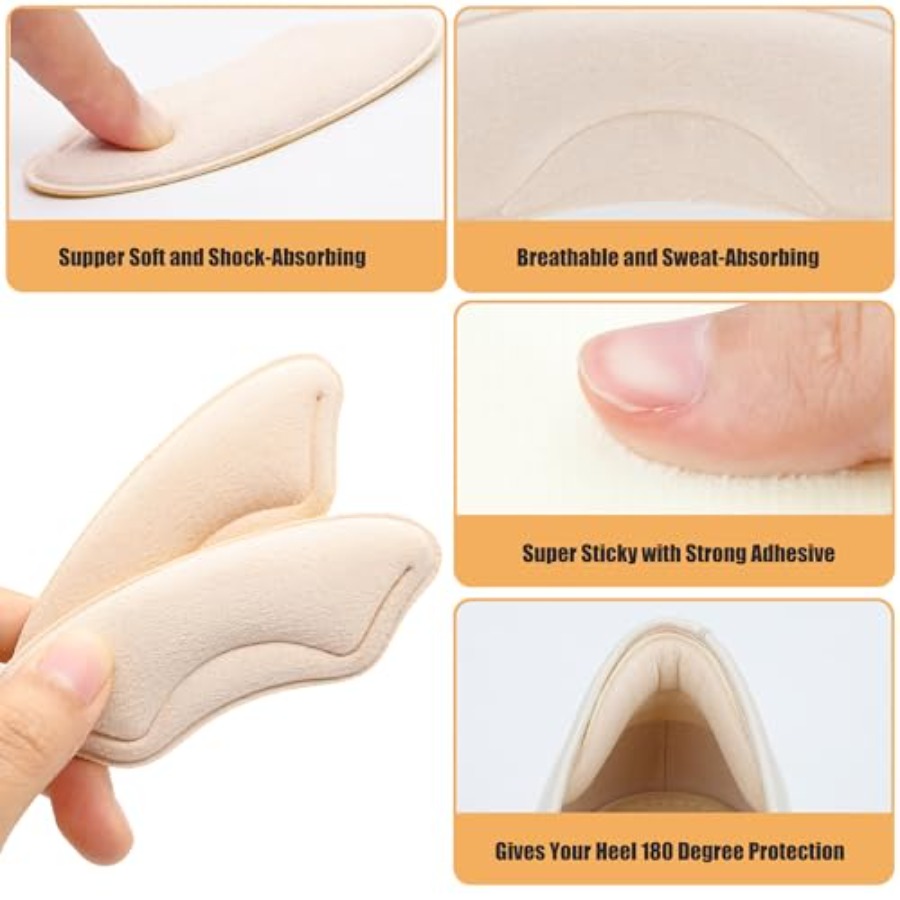 6 Pairs Heel Cushion Liners fo - Heel Liner Grip recension och pris
