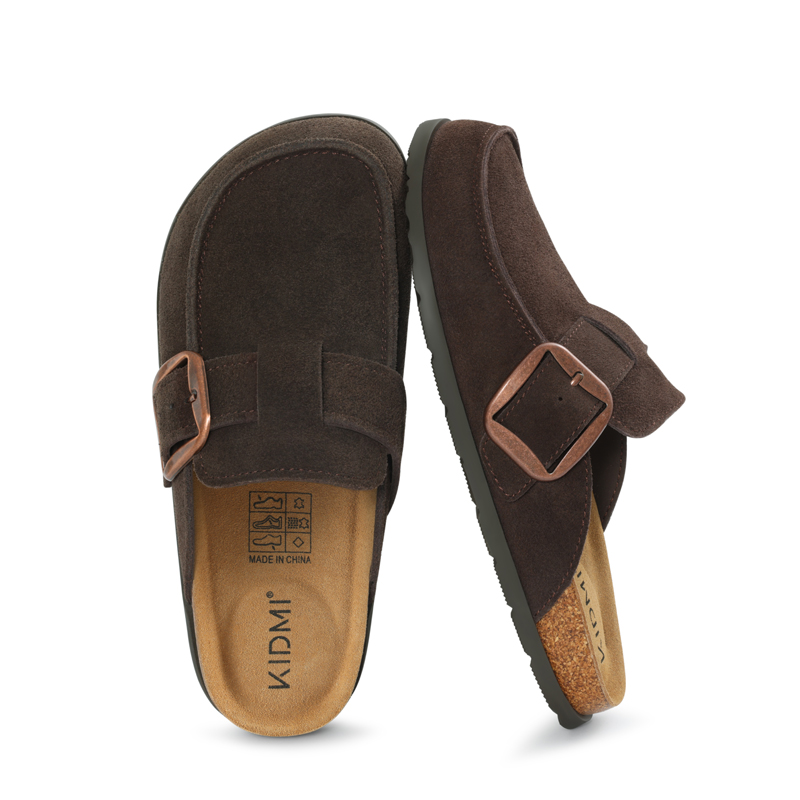 Litfun Genuine Suede Clogs Sli - Insole Memory Foam recension och pris