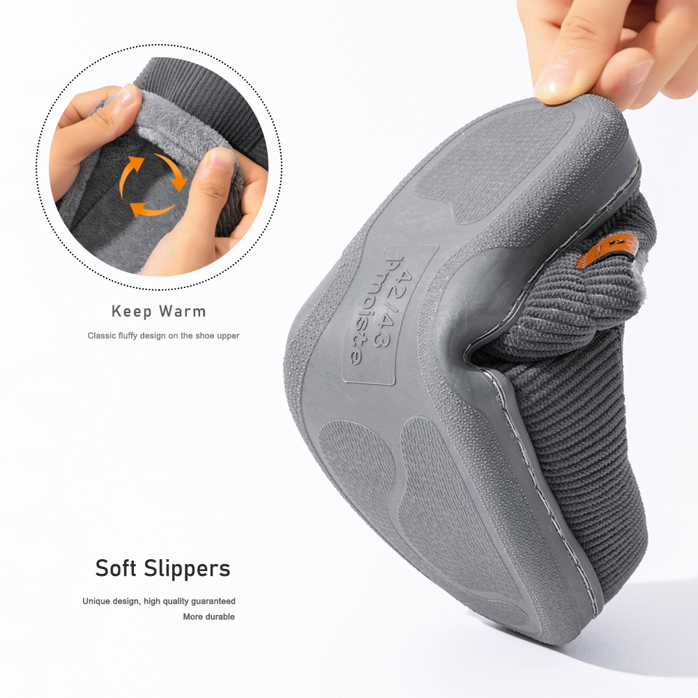 Winter Warm Slippers for Men M - Insole Memory Foam recension och pris