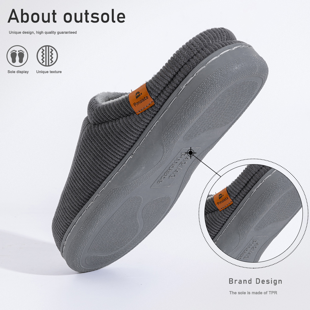 Winter Warm Slippers for Men M - Insole Memory Foam recension och pris