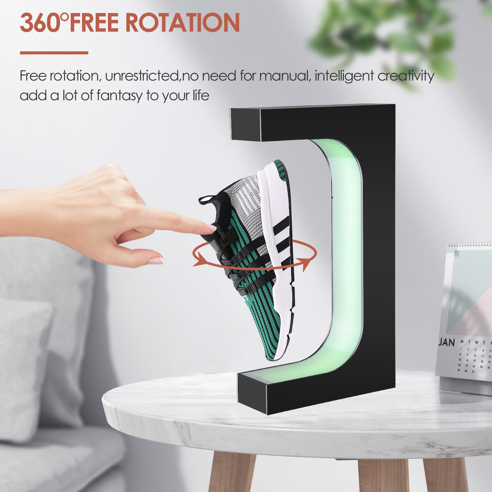 Floating Shoe Display Magnetic - Sneaker Case recension och pris
