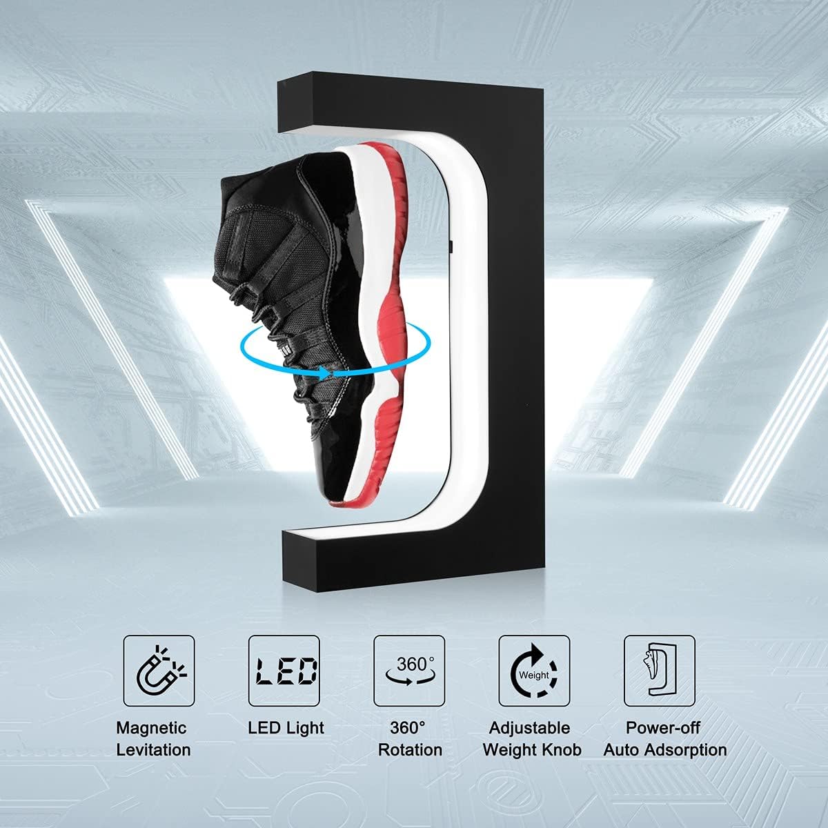 Floating Shoe Display Magnetic - Sneaker Case recension och pris