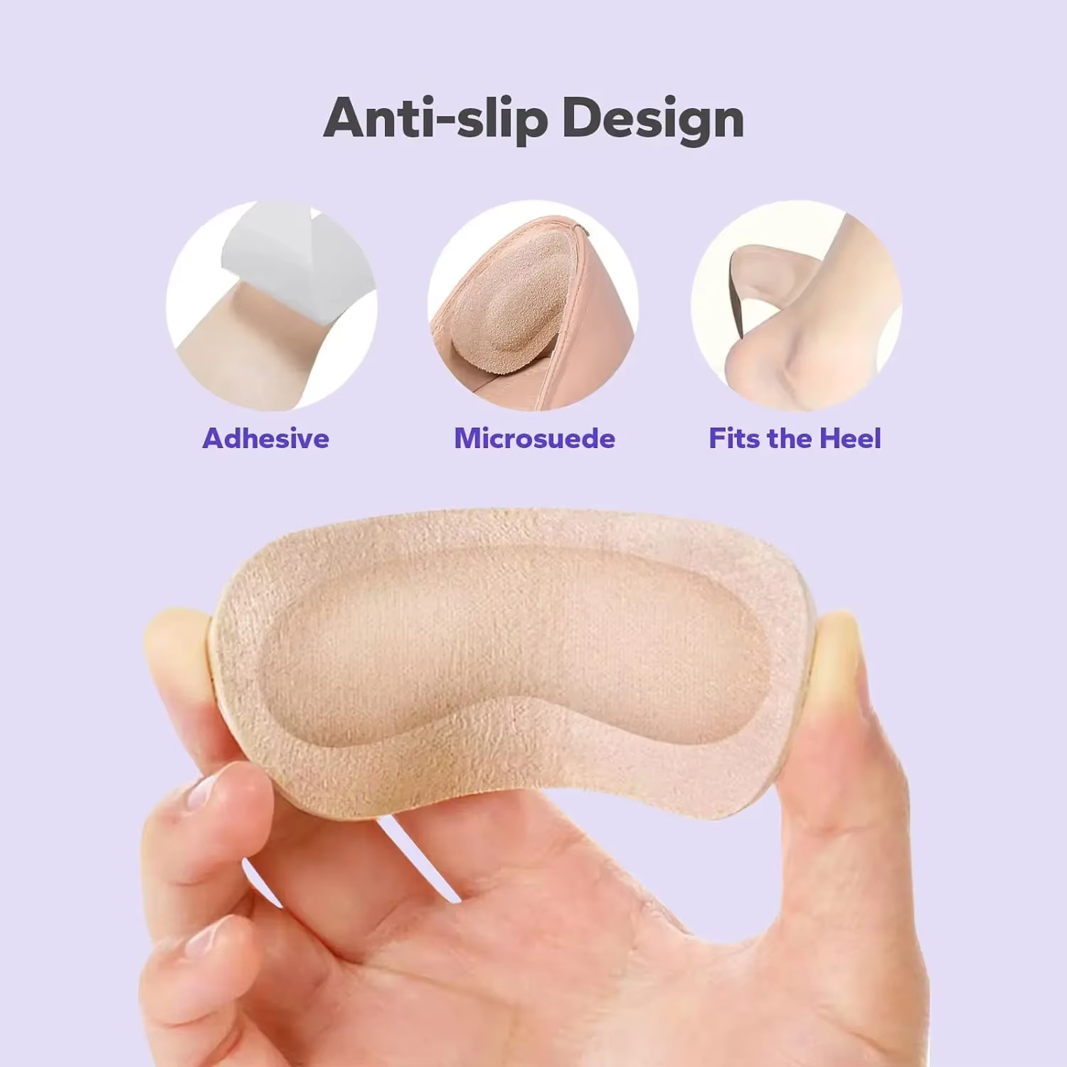 Fashion 2pcs Practical Sticky  - Heel Liner Grip recension och pris