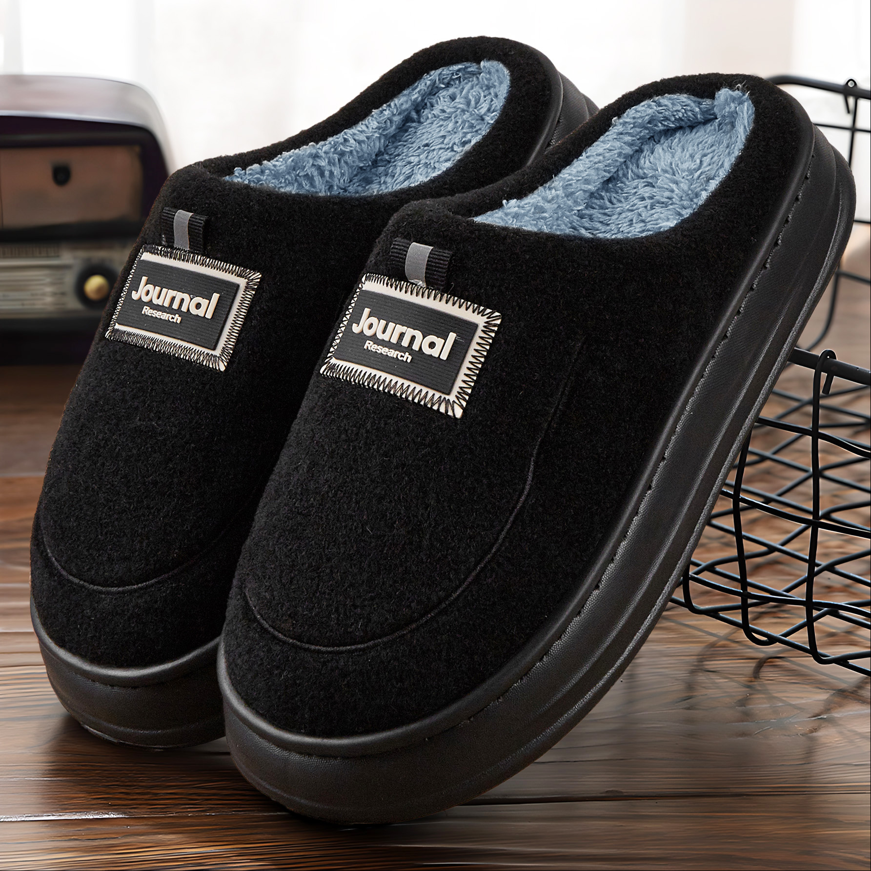 Warm Felt Slippers Men EVA Mem - Insole Memory Foam recension och pris