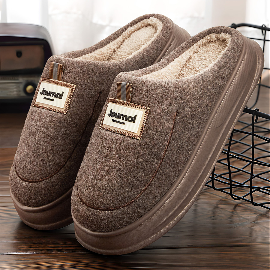 Warm Felt Slippers Men EVA Mem - Insole Memory Foam recension och pris