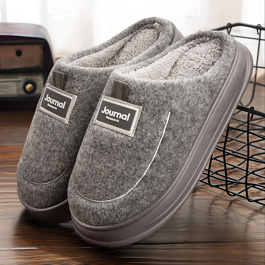 Warm Felt Slippers Men EVA Mem - Insole Memory Foam recension och pris