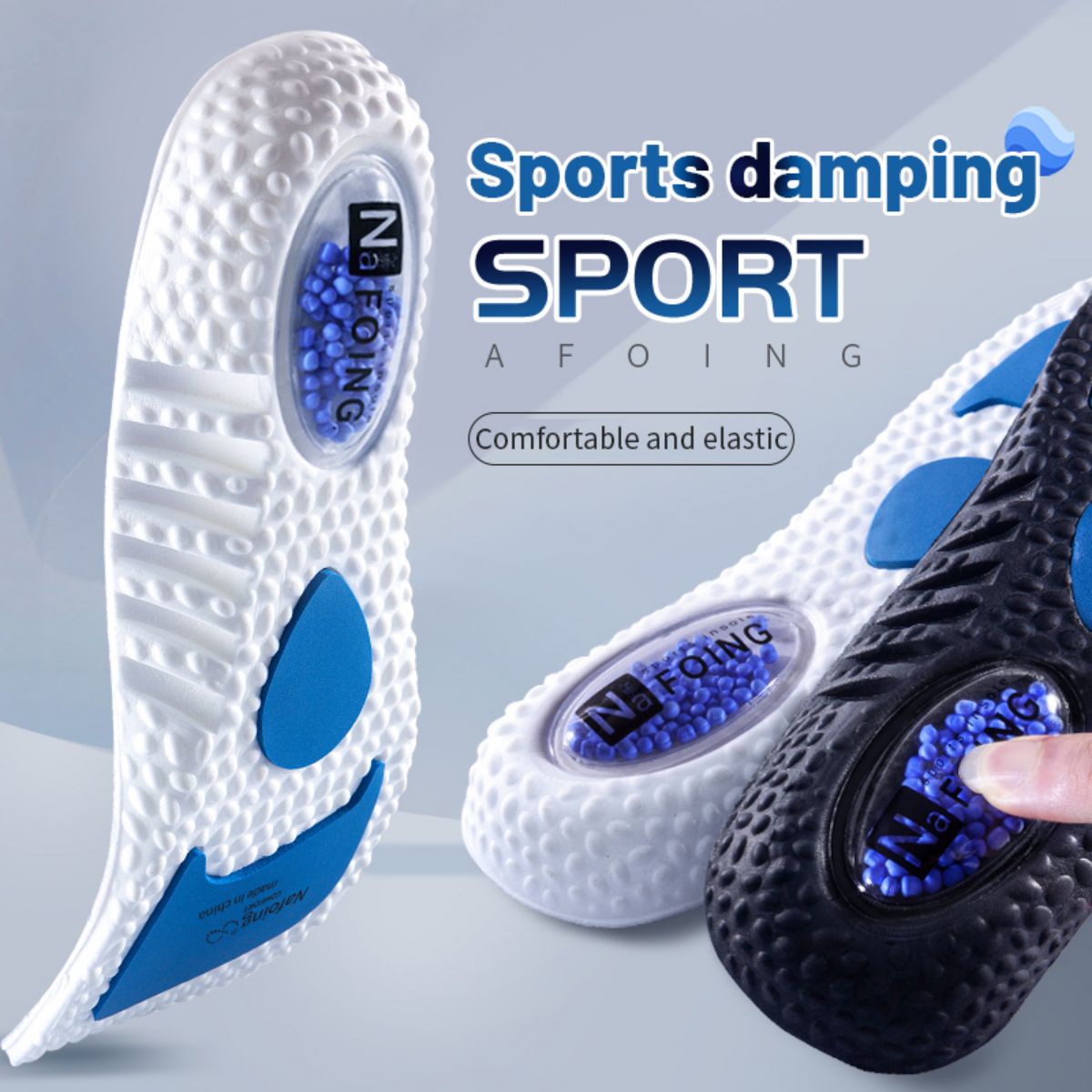 1Pair Upgrade Sports Shock Abs - Insole Memory Foam recension och pris