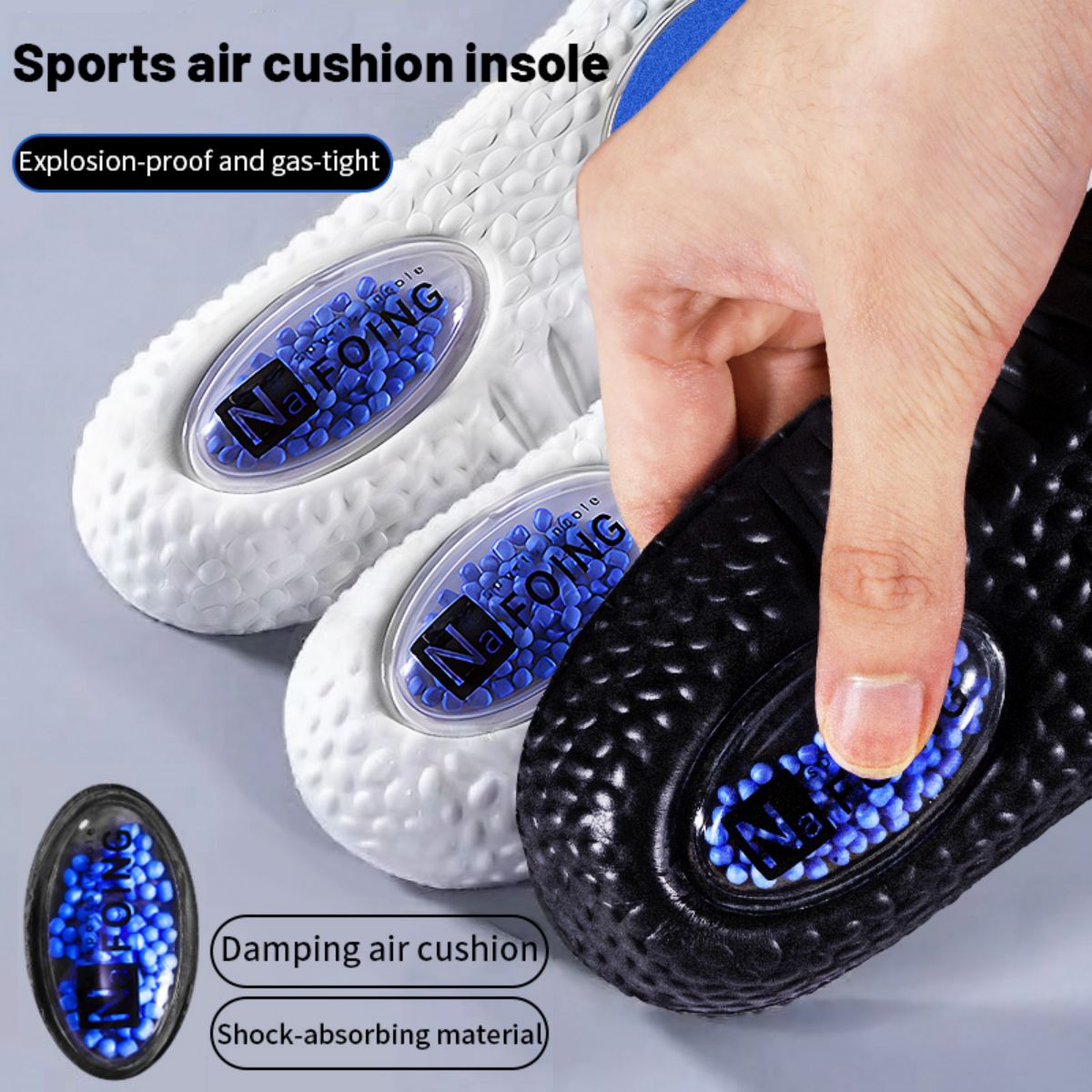 1Pair Upgrade Sports Shock Abs - Insole Memory Foam recension och pris