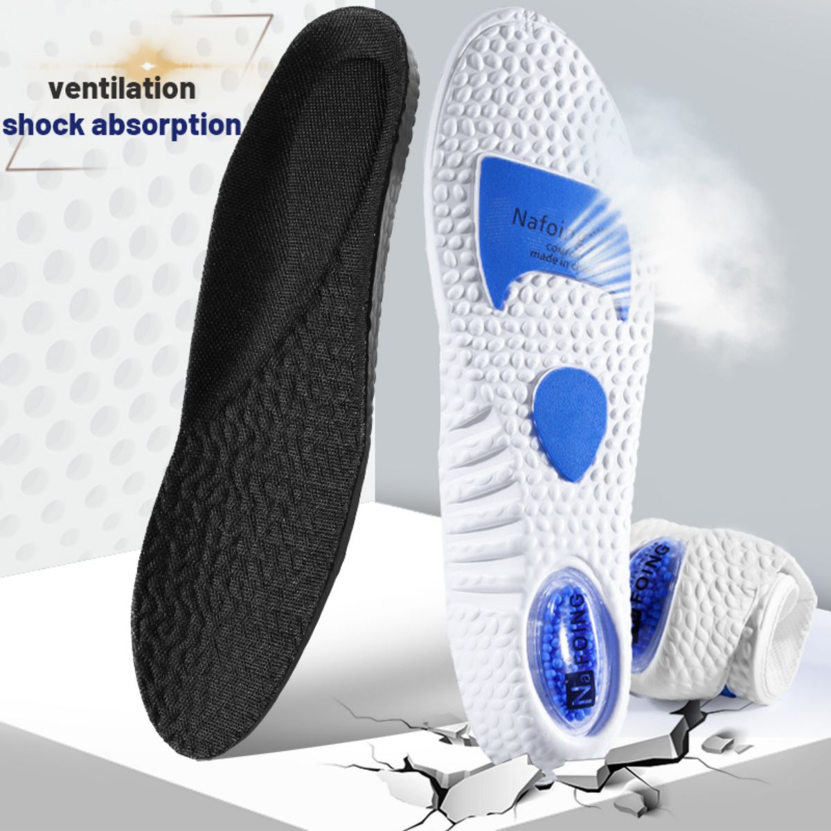 1Pair Upgrade Sports Shock Abs - Insole Memory Foam recension och pris