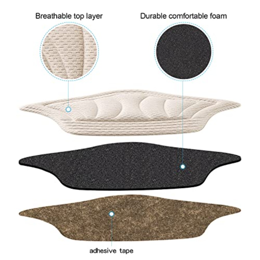 Back of Heel Cushion Pads, Adh - Heel Liner Grip recension och pris