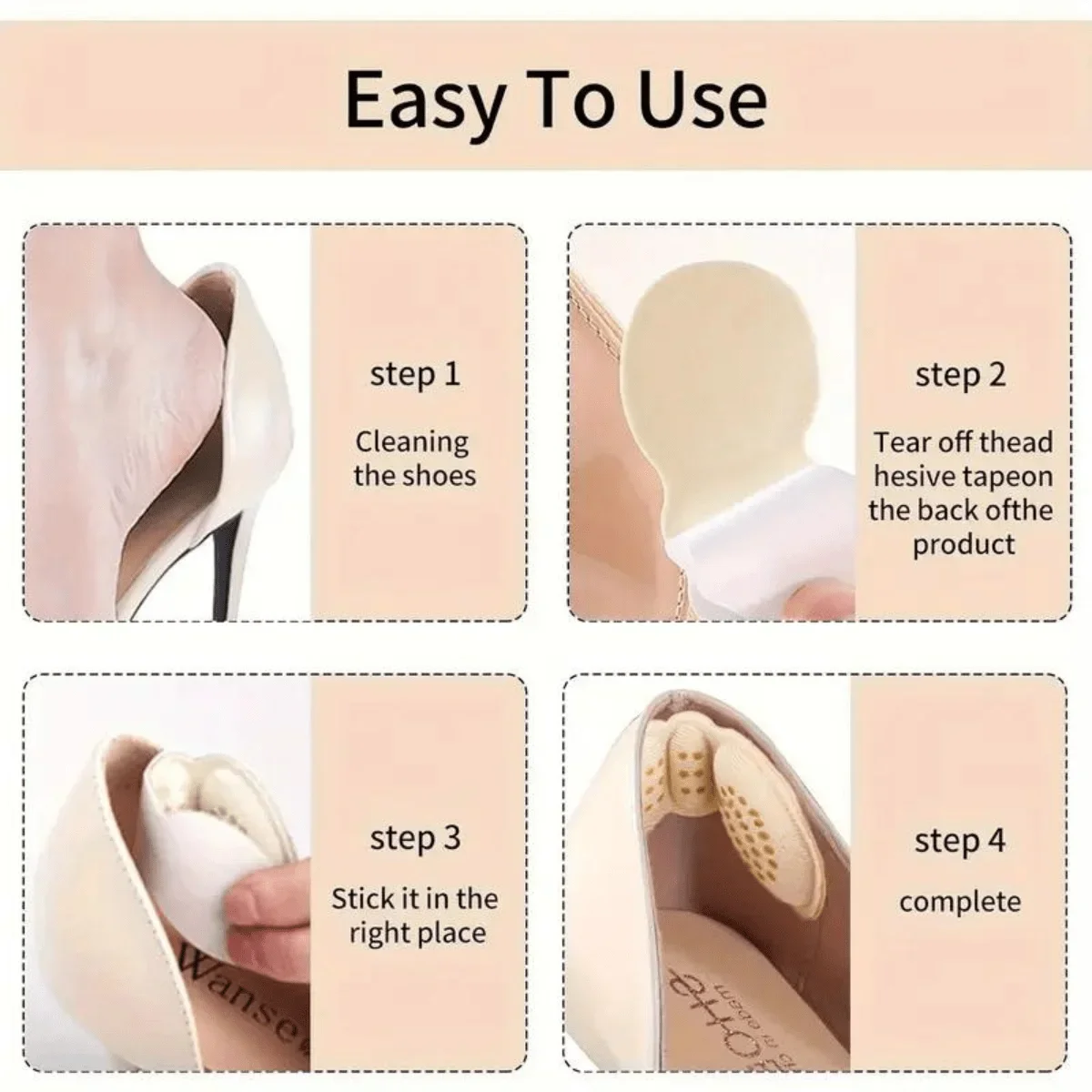 6 pcs Heel Grips Liner Cushion - Heel Liner Grip recension och pris